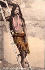 Ifugao Belle Philippines : Indigenous Woman : I Beck : Tinted Postcard c1910 picture