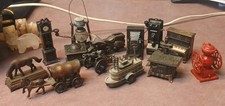 Lot of 13 Vintage Miniature Die Cast Metal/Brass Pencil Sharpeners Hong Kong/Chi picture