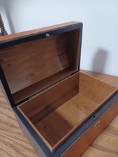 Beautiful Little Vintage Leather Box with Key Made In Italy from Bullocks picture