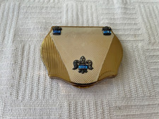 Vintage Stratton Regency Powder Compact Mirror Gold & Silver-Tone picture