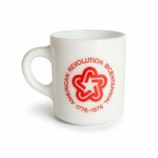 Vintage 1976 American Revolution Bicentennial Advertising Mug - Star Design picture