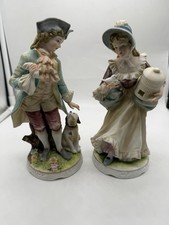 Vintage Classic Gallery Collection C-6639 Porcelain Figurines Pair Made in Japan picture
