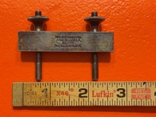 Vintage Starrett No. 299 Steel Rule Clamp Machinist Tool Athol Mass USA Patented picture