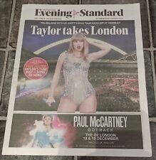 LDN Evening Standard Newspaper 21st June 2024 - Taylor Swift Underground Map TFL picture