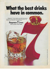 Seagram's 7 Crown Royal Whiskey Red 7 Barware Brewerianna 1978 Print Ad picture