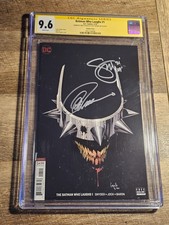 DC Comics Batman Who Laughs #1 CGC 9.6 (2019) Variant Signed Capullo Snyder picture