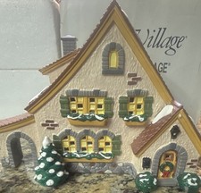 Dept 56 Snow Village Carmel Cottage House Hand Painted 1994 Box picture