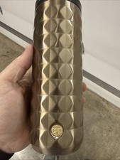 Starbucks 2025 Insulated Tumbler LUX GOLD Stainless Steel 16oz Travel Mug NWB picture