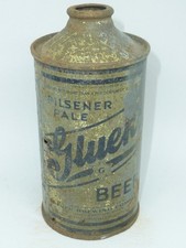 Empty Top Opened 12oz Gluek's Pilsener Pale Beer Cone Top / Early Minnesota Cone picture