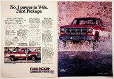 1985 Ford Pickup Truck V-8 Power Vintage Original Magazine Ad F-Series picture