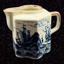 Andrea by Sadek Pitcher Creamer Porcelain Nautical Ancient Japanese Sailing Ship picture
