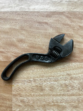 Vintage Curved B & C Railroad Adjustable Wrench  6 In