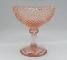 Westmoreland Glass Pink English Hobnail Footed Rose Bowl picture