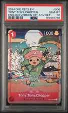 2024 ONE PIECE ENGLISH VERSION 1ST ANNIVERSARY SET #006 TONY TONY CHOPPER PSA 10 picture