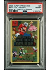 2020 Super Mario Bros #21 New SMB U Deluxe History Japanese Wafer PSA 8 🔥 picture