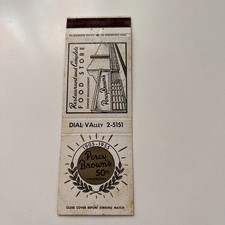 Percy Brown's 50th Anniversary Wilkes Barre PA Vintage Matchbook Cover TMB47-4 picture