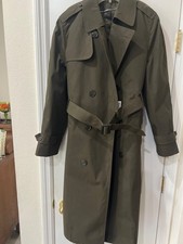 U.S Army AGSU All Weather Trench Coat Heritage Green Men’s 36R + Liner picture
