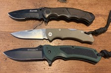 Lot of 3 Magnum By Boker Folding Pocket Knives - Nice picture