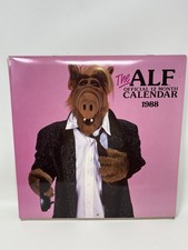 Vintage 1988 ALF Official 12 Month Wall Calendar, Open, Not Used, VTG 80s picture