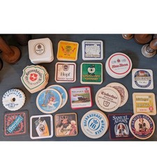 Vintage Beer Coaster Lot 97 PC Hofbrauhaus German Bierdeckel New Old Stock picture