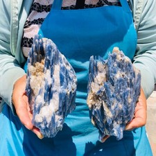 2pcs 4.4LB  Natural beautiful Blue KYANITE with Quartz Crystal Specimen Roug picture