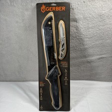 Gerber Machete & Knife Set Black Gator Machete Jr Paraframe I Combo picture
