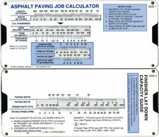 Asphalt Paving Job Calculator Slide Rule picture
