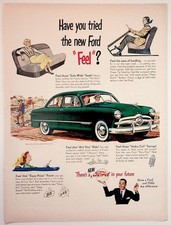 Vintage Original 1949 Ford Sedan Car Magazine Ad 