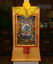 Tibet Tibetan Buddha Print Silk Gild Thangka Thanka Buddhism 21 Tara Guanyi picture