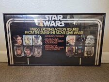 Vintage Kenner Star Wars 1977 12 Back Action Figures Display Header Card picture