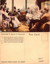 Pennsylvania PA Kugler's Chestnut St. Restaurant Famous Postcard 61572 picture