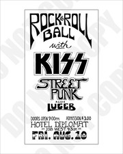 1973 KISS Concert Hotel Diplomat New York City Handbill Flyer Repro 8x10 Photo picture
