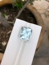 15 Ct Natural Aquamarine Cushion Cut Loose Gemstone Sky Blue Beryl Pakistan picture