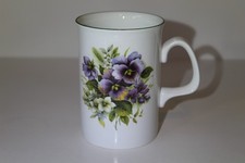 Duchess Fine Bone China Pansy Floral 10 oz Coffee / Tea Mug - Made in England picture