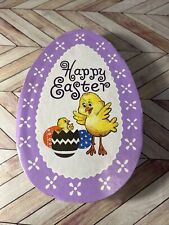Vintage 1960’s Chocolate Candy Egg Gift Box Easter Decorative picture