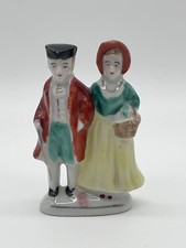 Vintage Colonial Couple Figurine Porcelain Hand Painted Japan  picture