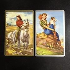 VTG Scenic Western Pinup Single Swap Playing Card Companions picture
