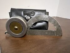 Vintage Stanley Tape Measure, Protractor With Case S215 picture