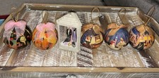 Vintage Mattel Barbie Christmas Holiday Ornaments Matrix Balls 1990s  Lot of 6 picture