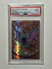 PSA 9 Golbat #42 Spectra Refractor 2000 Topps Chrome Pokemon TV Series 1 MINT picture