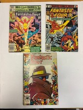 Vintage Fantastic Four Marvel Comic Book Lot of 3 – 1979–1986 picture