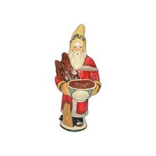 Vaillancourt Folk Art Santa with Punch Bowl #116 Chalkware Figurine w/ Box  picture
