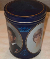 St Paul's Cathedral Blue Advertising Tin w/ Charles & Diana Portraits picture