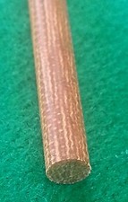 1 Foot of Natural Brown Canvas Micarta Rod .250