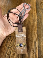 Von Dutch Custom Kulture Wooden Hanging Bottle Opener Y2K Biker Decor picture