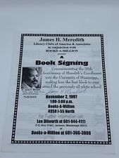James Meredith Signed Autograph 8.5 x 11 Event Flyer Paper PSA DNA j2f1c picture