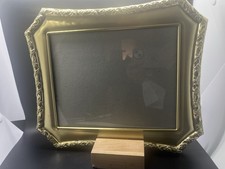 VTG Weston 8x10 Brass Picture Frame Standing w/ Velvet Backing picture