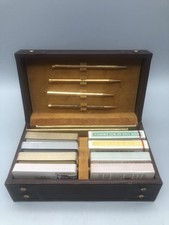 Vintage Illinois Central Railroad Card & Pen Set Main Line Of Mid-America Case picture