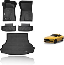 Ford Mustang All Weather Floor Mats Cargo Liner 2015-2026 Custom Fit Rubber picture