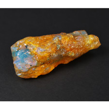 Genuine orange blue rough specimen Dominican amber 43mm picture